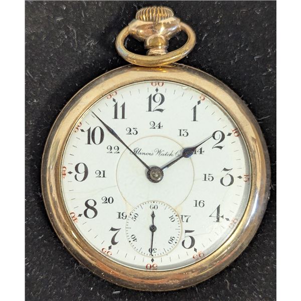 Antique Illinois Watch Co. Open-Face Pocket Watch — image 16