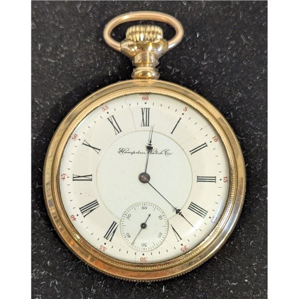 Antique Hampden Watch Co. 23-Jewel Open-Face Pocket Watch