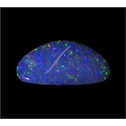 2.31ct Australian Black Opal Doublet Full Fire (GEM-22619A)