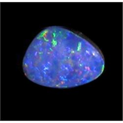 1.19ct Australian Black Opal Doublet Full Fire (GEM-22619D)
