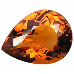 32.48ct AAA Madeira Citrine Pear Amazing (GEM-22921)