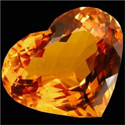 46.35ct Astonishing Yellow Citrine Heart Cut (GEM-23605)