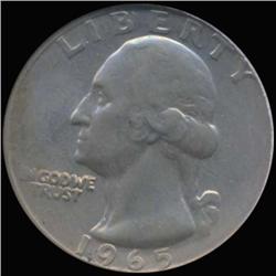 1965 Washington 25c Quarter Coin Graded GEM (COI-6852)