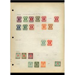 1922 Danzig Hand Made Stamp Collection Album Page 20 Pieces (STM-0106)