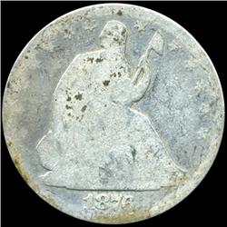 1876 Seated Half Circulated (COI-5839)