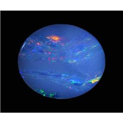 4.4ct Australian Black Opal Doublet Full Fire (GEM-22628C)