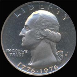1976S Washington 25c Quarter Coin Graded GEM Proof Deep Cameo (COI-6879)