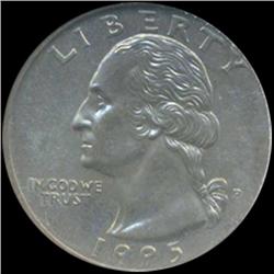 1995 Washington 25c Quarter Coin Graded GEM (COI-6906)