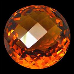 32.05ct Funny Cushion Checker Cut Golden AAA Citrine (GEM-22998)