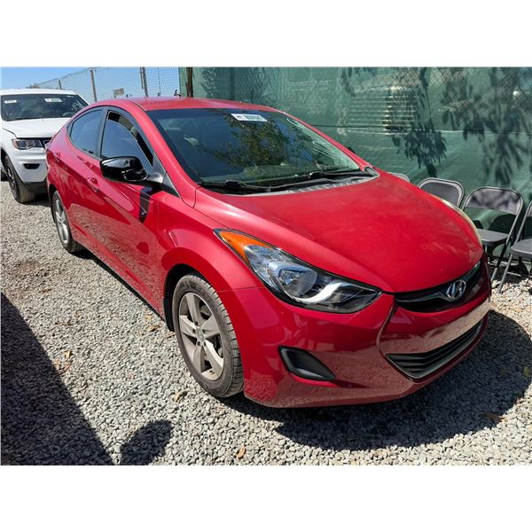HYUNDAI ELANTRA 2013 OS/T-21 DAYS