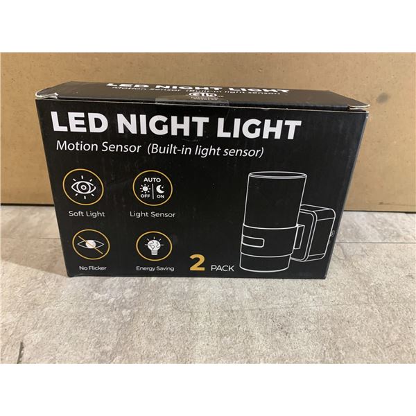 LED Night Light With Motion Sensor - 2 Pack