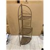 Image 1 : 3 Tier Folding Metal Corner Shelf