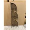 Image 5 : 3 Tier Folding Metal Corner Shelf
