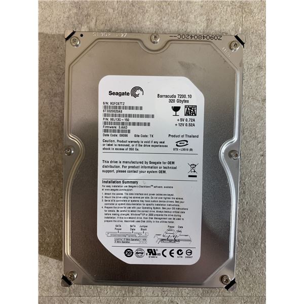 Seagate Barracuda 7200.10 320GB Internal Hard Drive