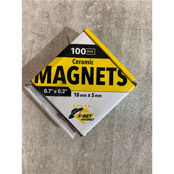 100 PCS - Ceramic Magnets - 18mm x 5mm