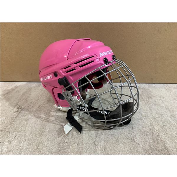 Bauer Pink Kid's Hockey Helmet
