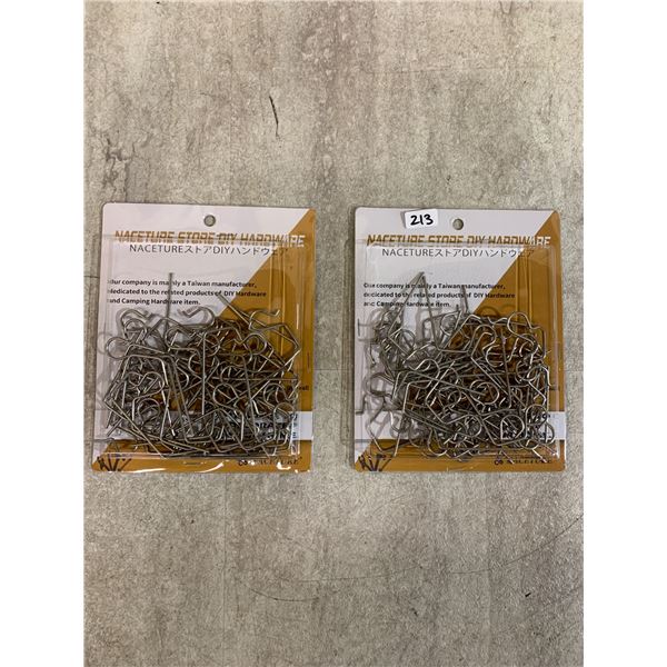 Lot Of 2 Boxes Of NACETURE Metal Curtain Hooks