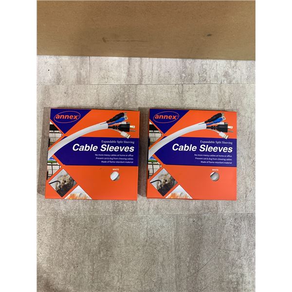 Lot Of 2 Boxes Of Annex Expandable Split Sleeving Cable Sleeves