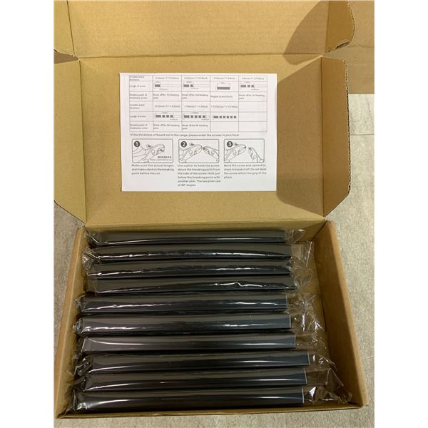 Matte Black 20 Pack Square Bar Drawer Handles