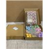 Image 1 : Lot Of 2 Pastel Rainbow & Ball Cake Topper Sets