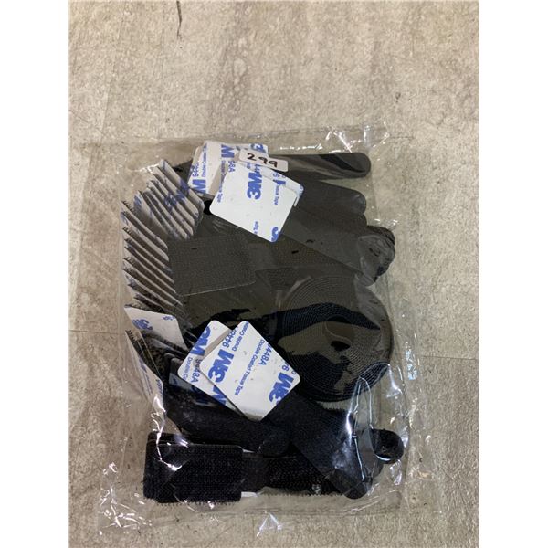 50 PCS Self Adhesive Hook & Loop Cable Ties