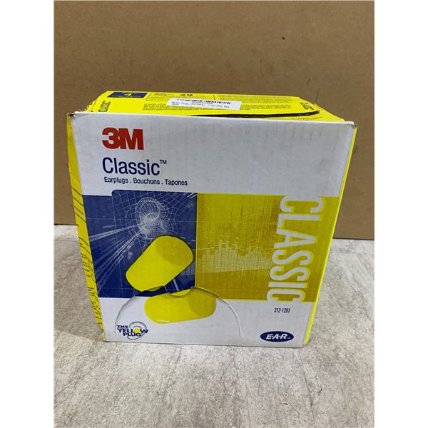 Box Of 3M E-A-R Classic Disposable Foam Earplugs