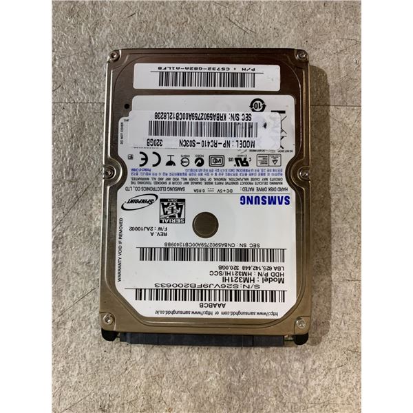 Samsung Spinpoint M73 2.5in Internal Disk Hard Drive - 320GB