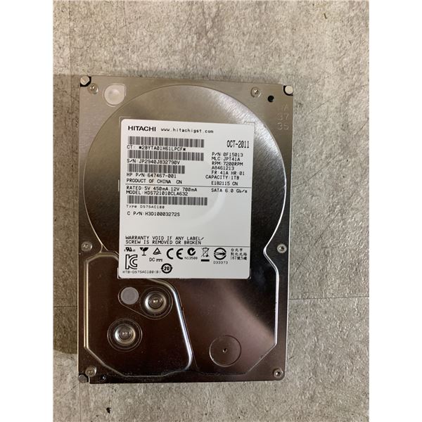 Hitachi Deskstar 7K1000.C 3.5in Internal Desktop Hard Drive - 1TB