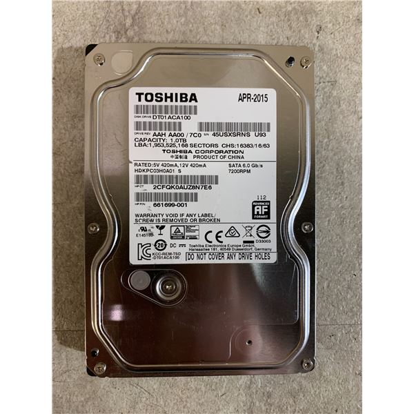 Toshiba Internal Desktop Hard Drive - 1TB