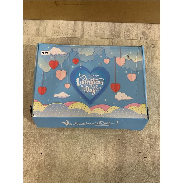 Valentine's Day Supplies Box - Includes Pencils, Erasers & Cards