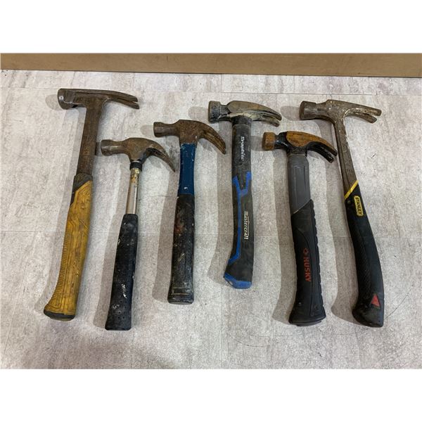 Lot Of 6 Assorted Hammers
