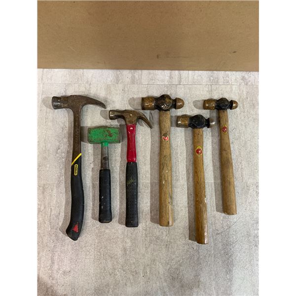 Lot Of 6 Assorted Hammers