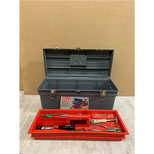 Contico Deluxe Stuff-E Tool Box - Includes A Couple Of Tools Inside