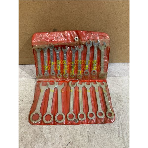 18PCS Box & Open Set Wrench Set