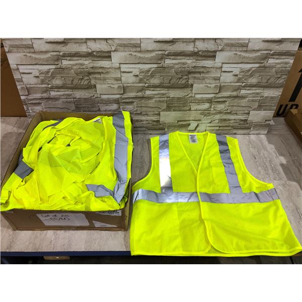 Lot Of 20 S/M Yellow High Viz Jackets