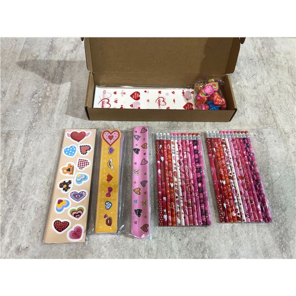 Valentine's Day Themed School Supplies