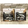 Image 1 : Lot Of 2 Black Square Wall Mount Boxes - 5in