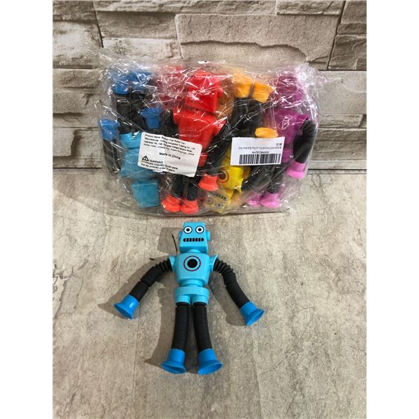 8 PCS - Suction Cup Robot Toys