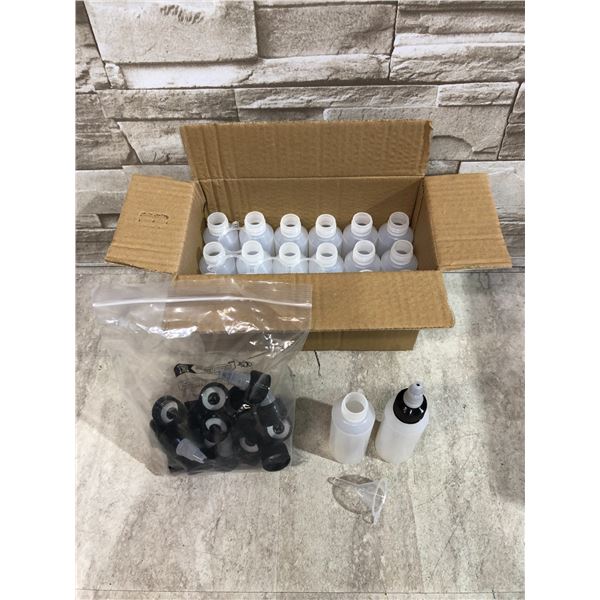 QXLYKA 20 PCS 60mL 2oz Plastic Squeeze Bottles For Sauces