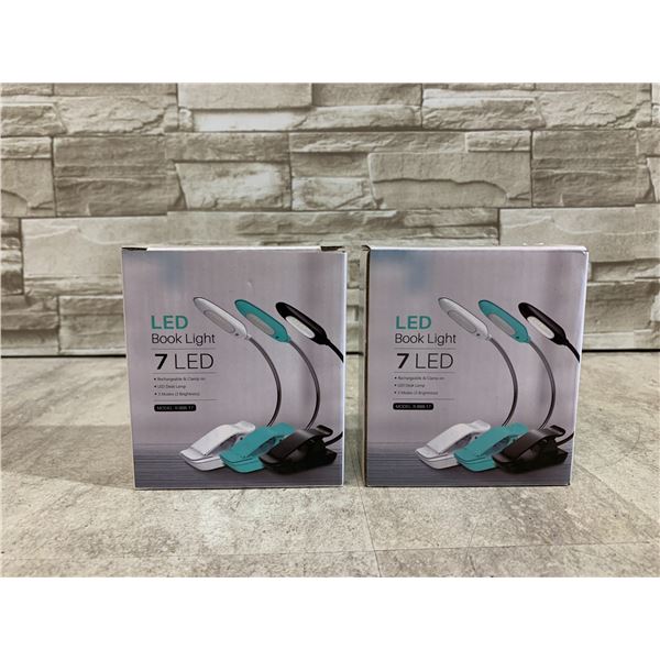 Lot Of 2 LED Booklights - Model: R-888-17