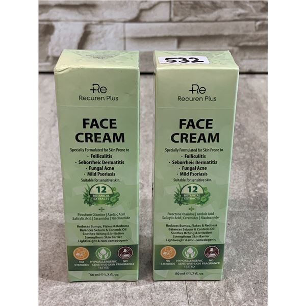 Lot Of 2 Recuren Plus Face Creams
