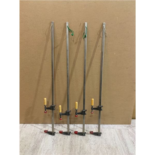 Lot Of 4 Extendable Wood Clamps