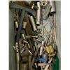 Image 5 : Heavy Duty Gray Metal Utility Tool Box - Includes Some Tools Inside