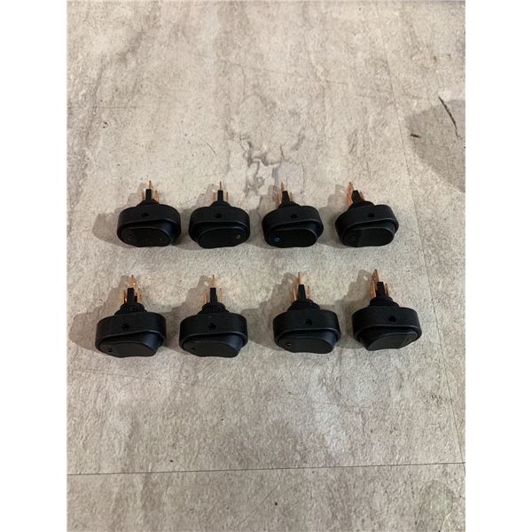 Lot Of 8 Illuminated Rocker Switches