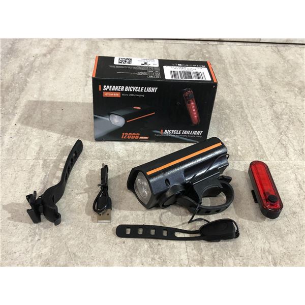 Speaker Bicycle Light - Model: GYGM-858 - Micro USB Charging