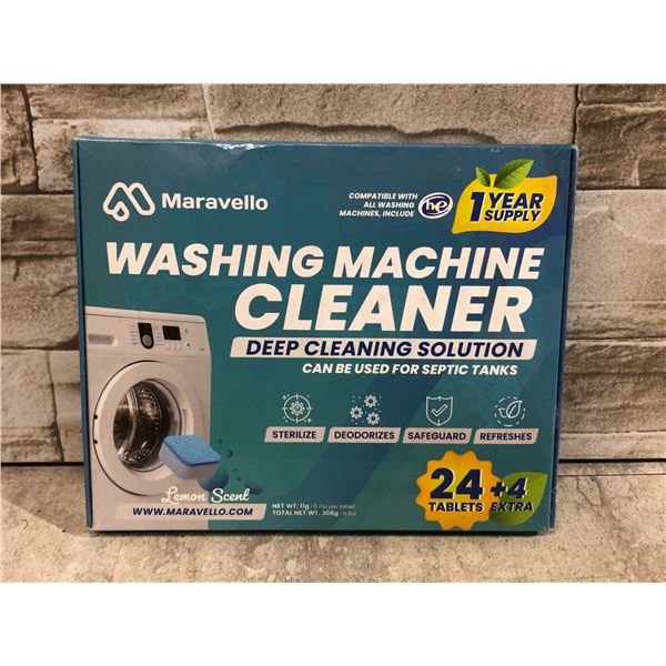 Maravello 1 Year Supply Washing Machine Cleaner - 28 Tablets