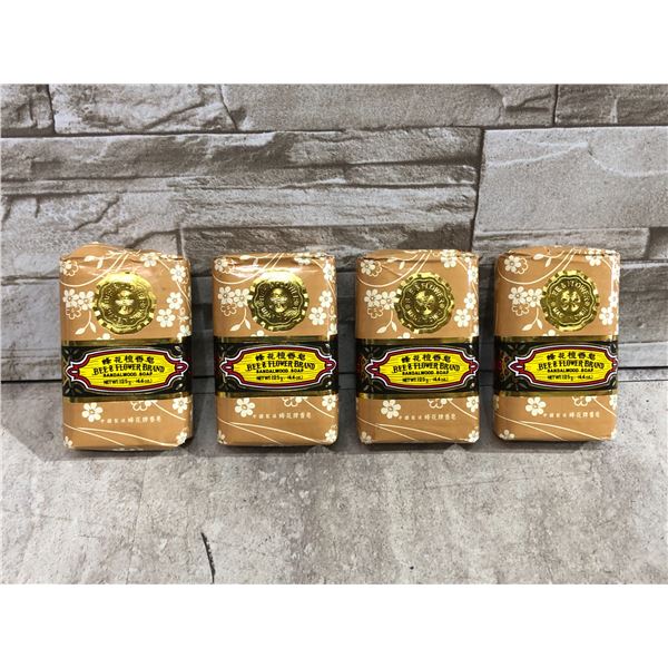 Lot Of 4 Bars Of Bee & Flower Brand Sandal Wood Soap