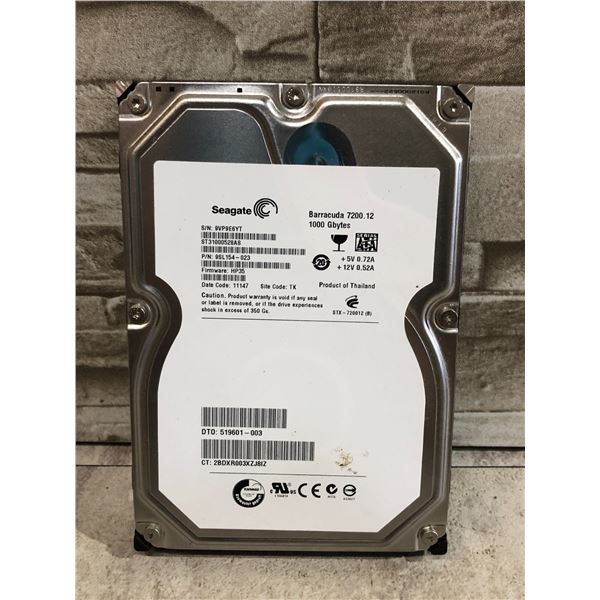 Seagate Barrauda 7200.12 1TB 3.5in Internal Desktop Hard Drive