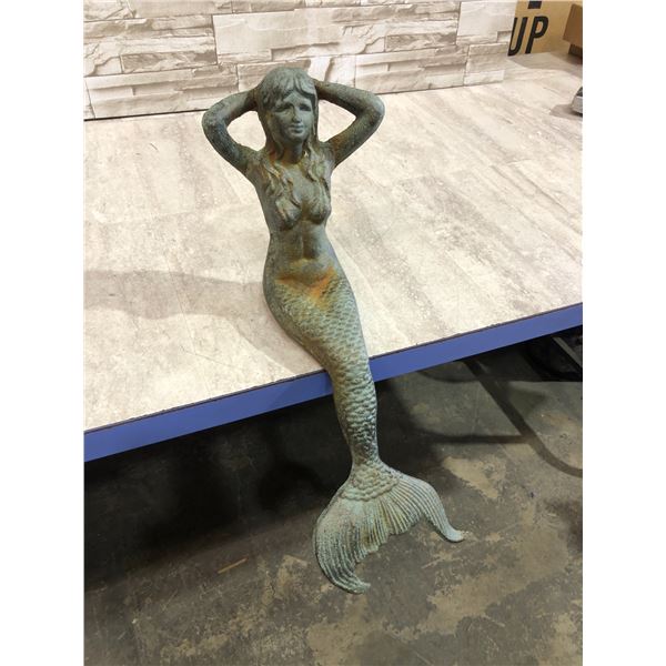 Cast Iron Mermaid Statue