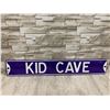 Image 6 : 36x6in Blue Kid's Cave Metal Sign